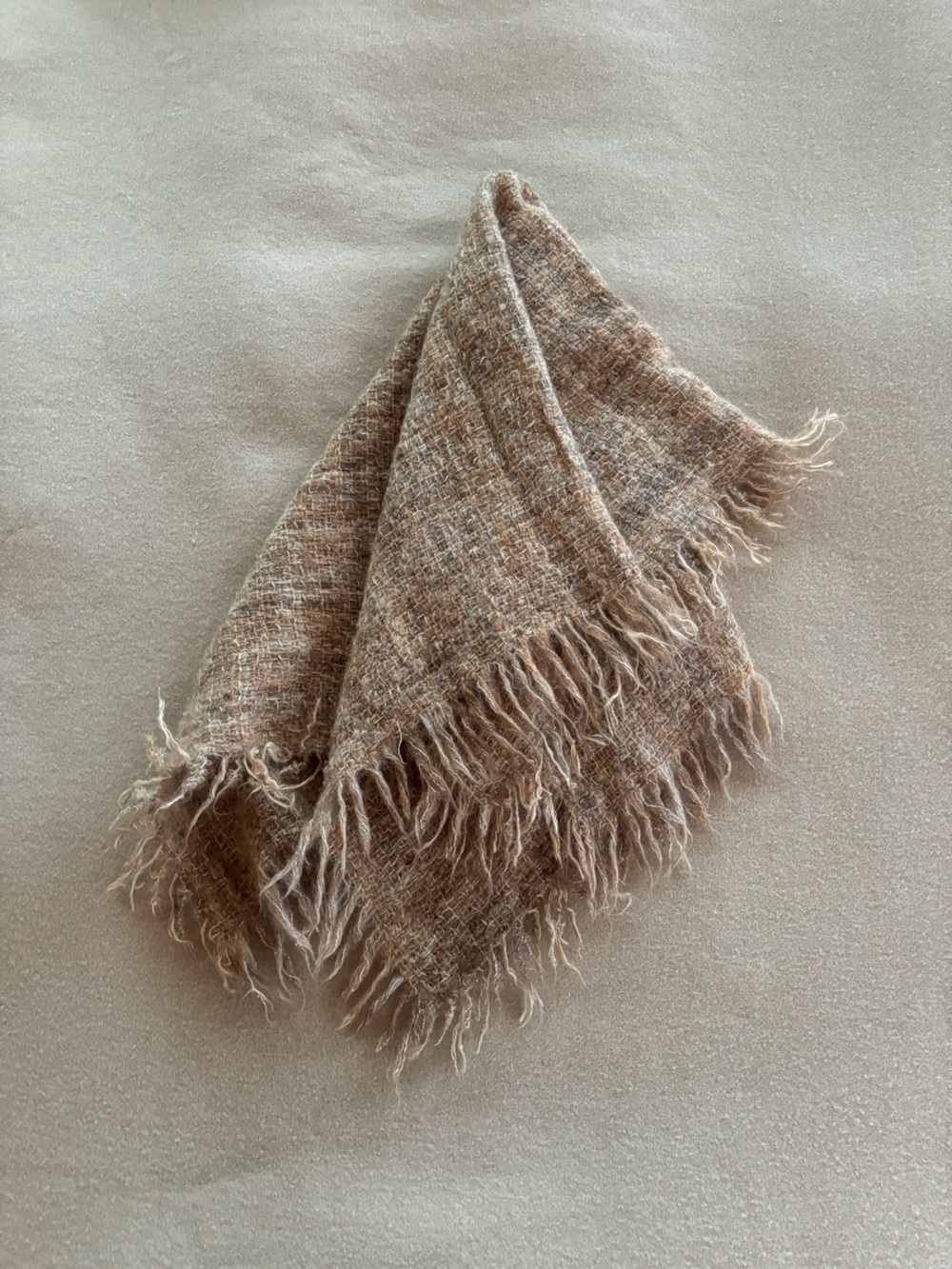 Vintage Handwoven Irish Mohair Throw